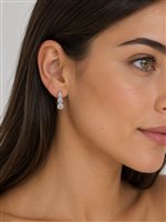 Orecchini Vidali Gioielli Donna in Oro bianco Zircone OROR-19-34 - OROR-19-34